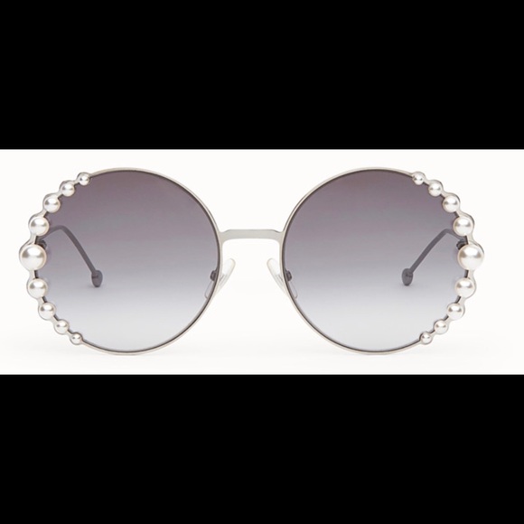 fendi ribbon and pearl sunglasses